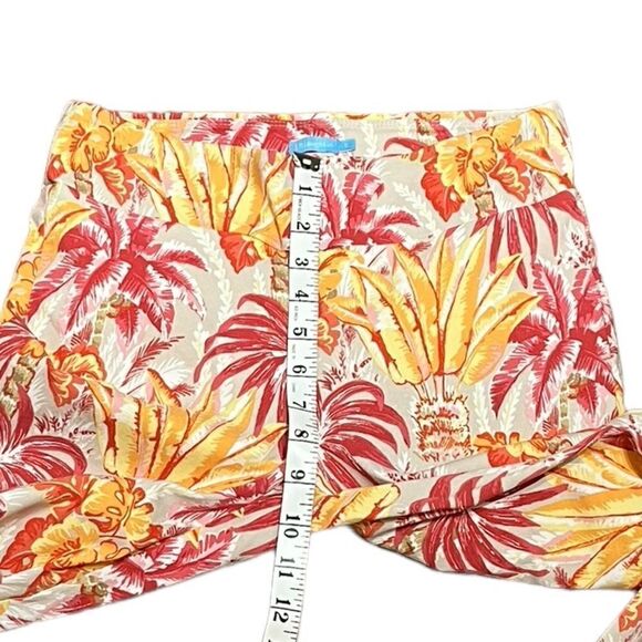 J. McLaughlin Women’s Maise Tropical Palm Print Pull Ankle Pants, Size 2 - Picture 6 of 10